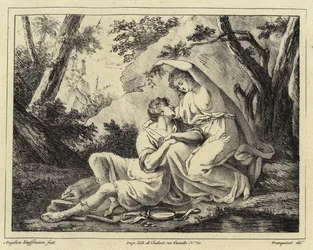 Two lovers in a landscape